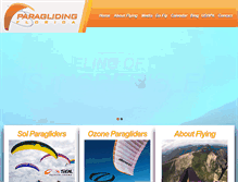 Tablet Screenshot of paraglidingflorida.com